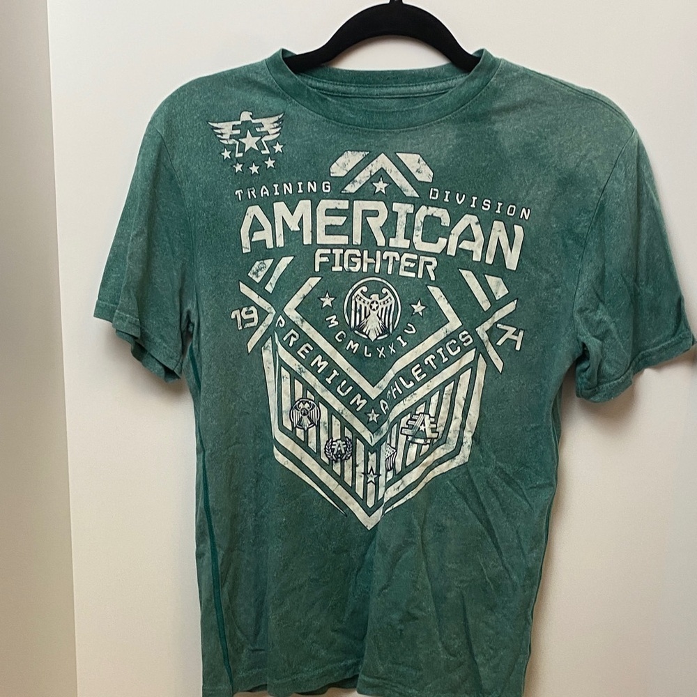 American Fighter Teal Graphic Tee
